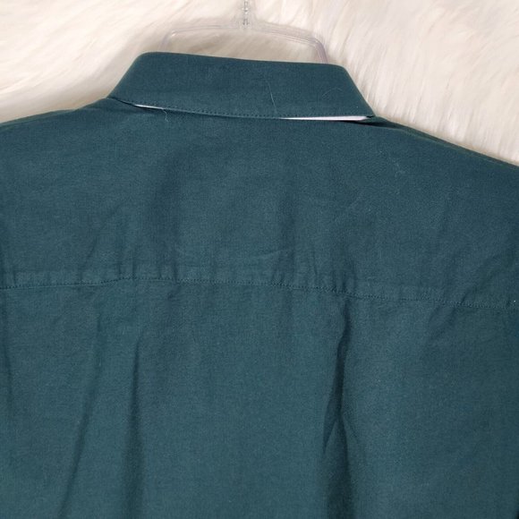 New Look Men's Long Sleeve Button Down Shirt Size S Green - Picture 8 of 9